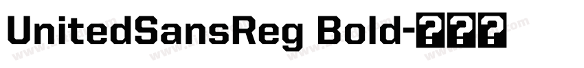 UnitedSansReg Bold字体转换